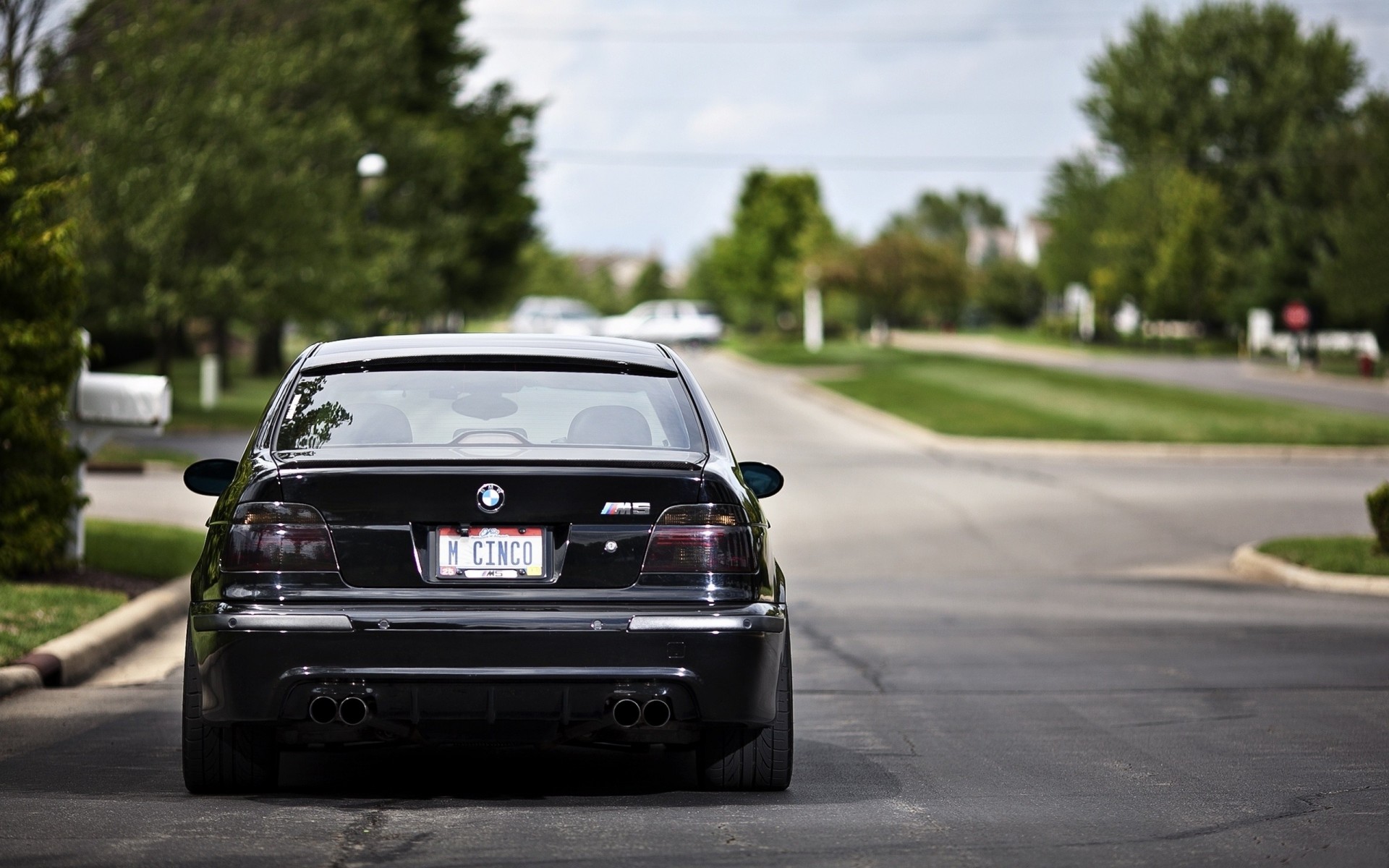 m5 e39 straße straße bmw schwarz