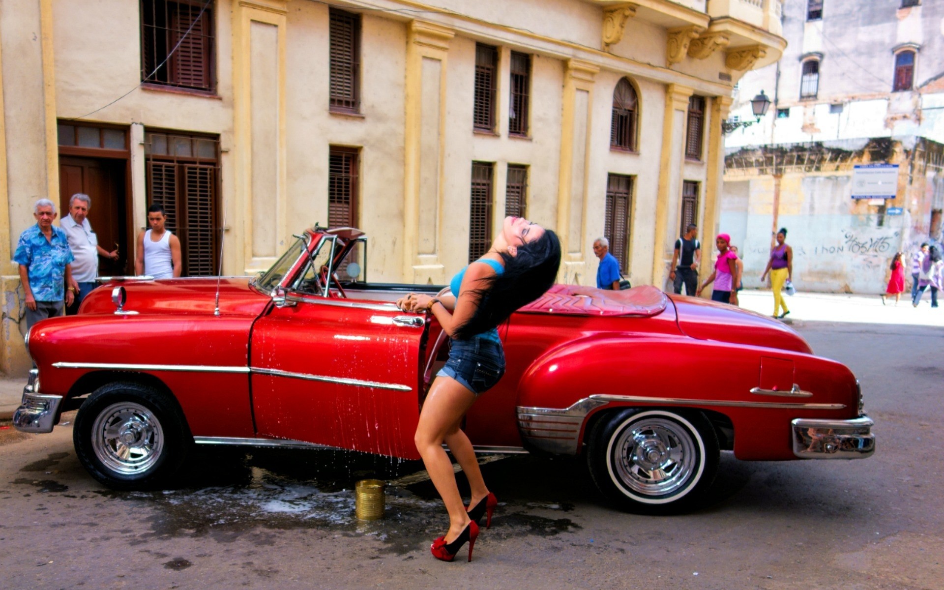 modèle voiture rouge chevrolet la havane