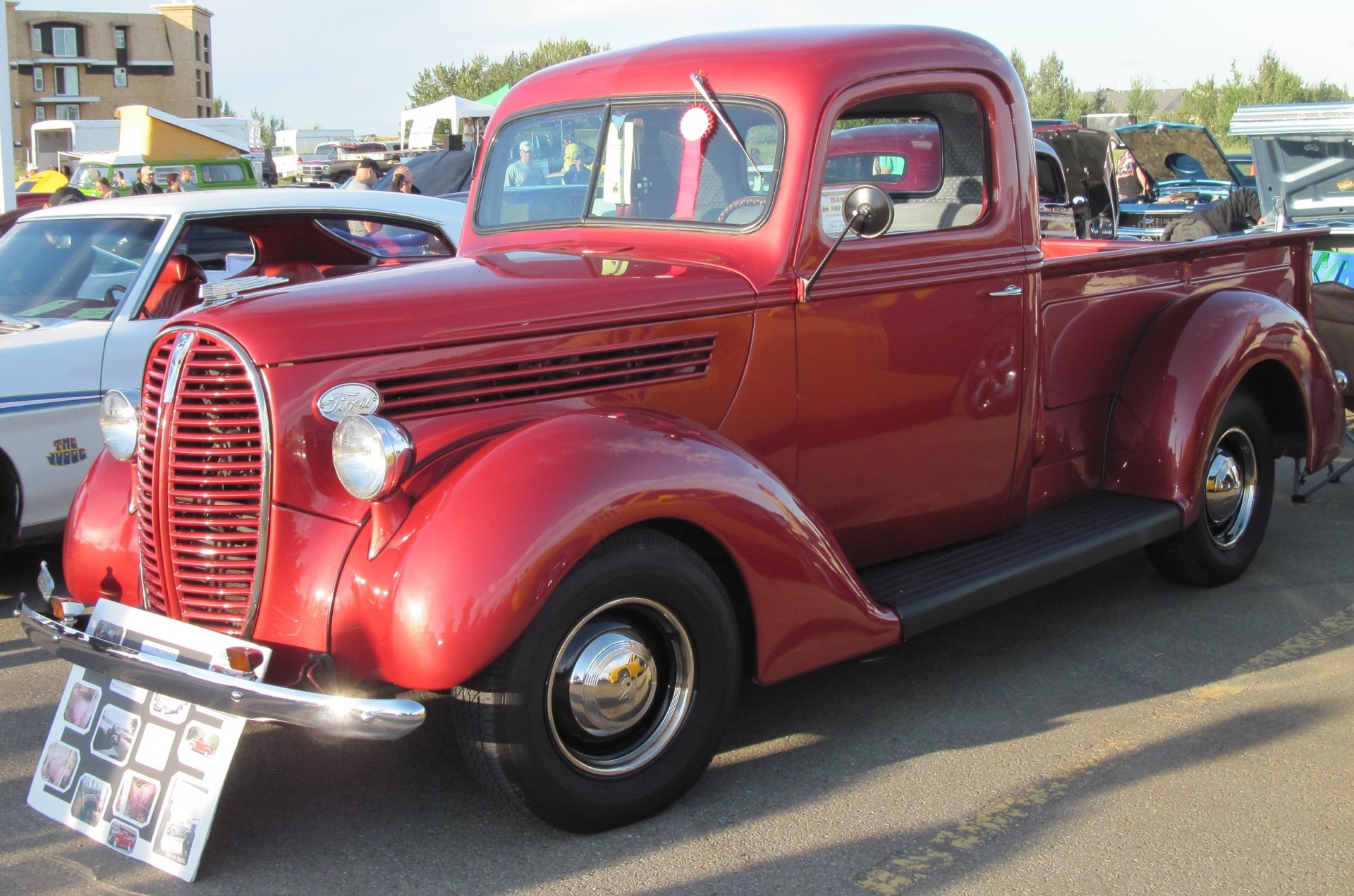 pneu camion ford rouge noir photographie phares