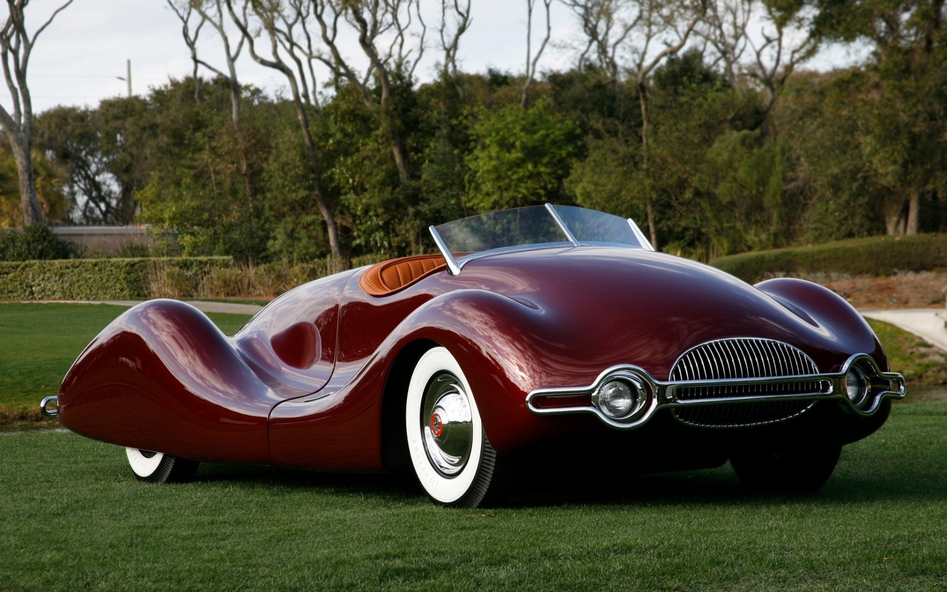 buick strimlayner beautiful machine burgundy front 1949 retro