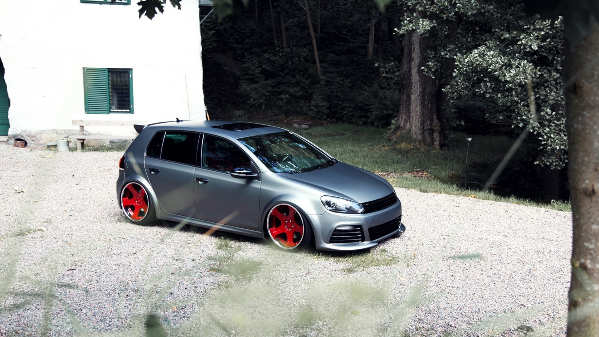 gris voiture golf volkswagen