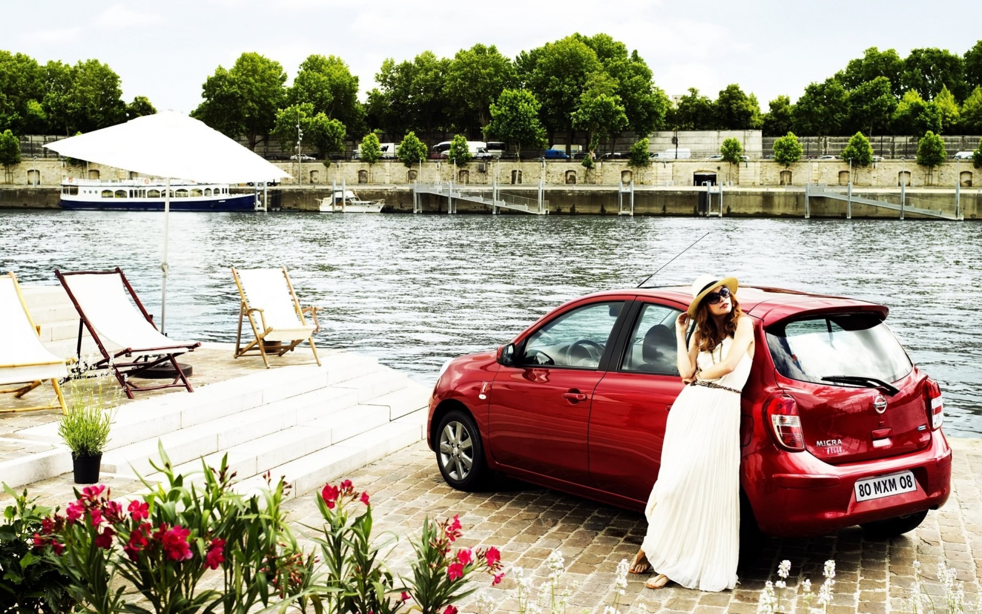 lac rivière voiture nouveau auto