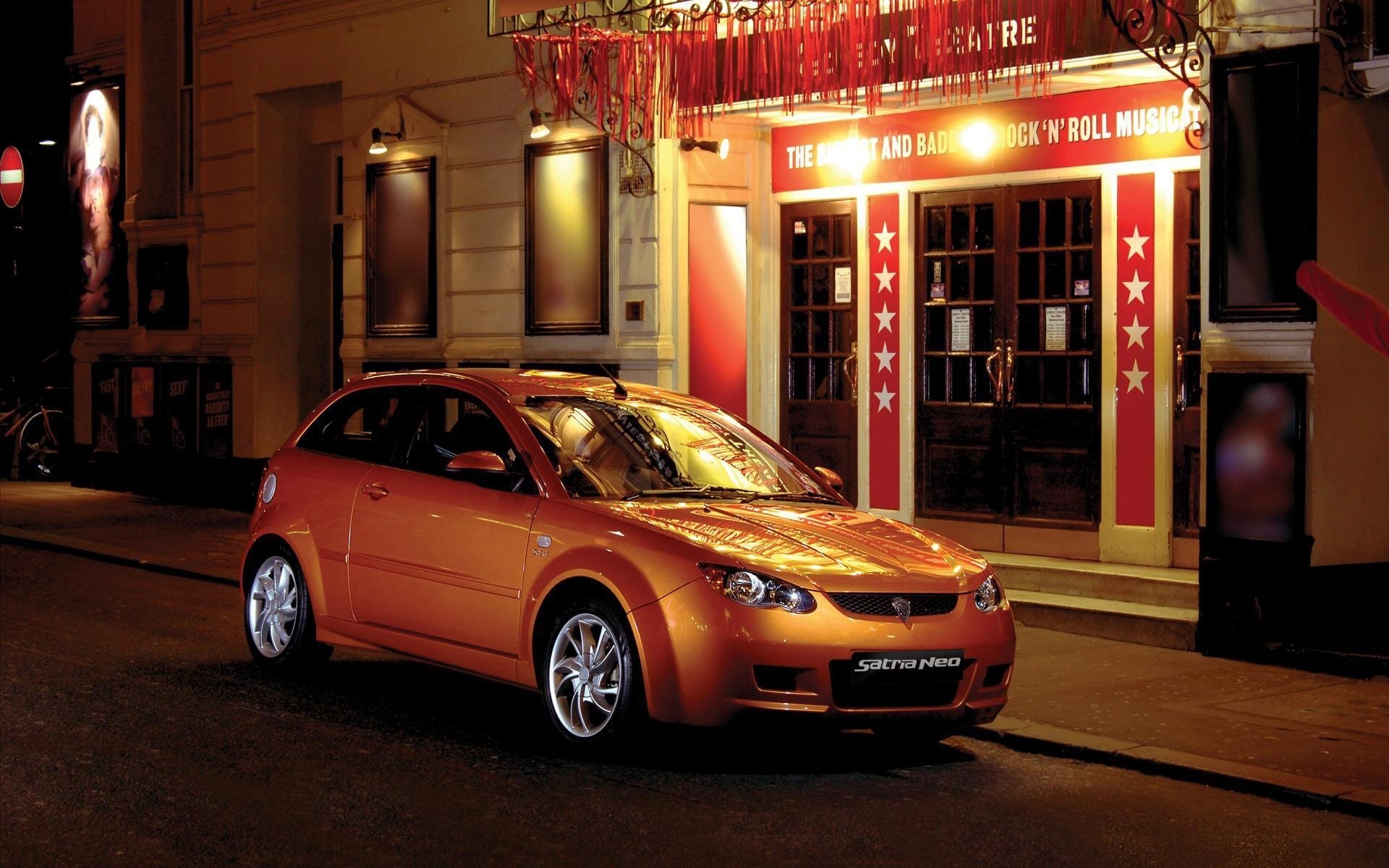 lumière voiture nuit rue ville