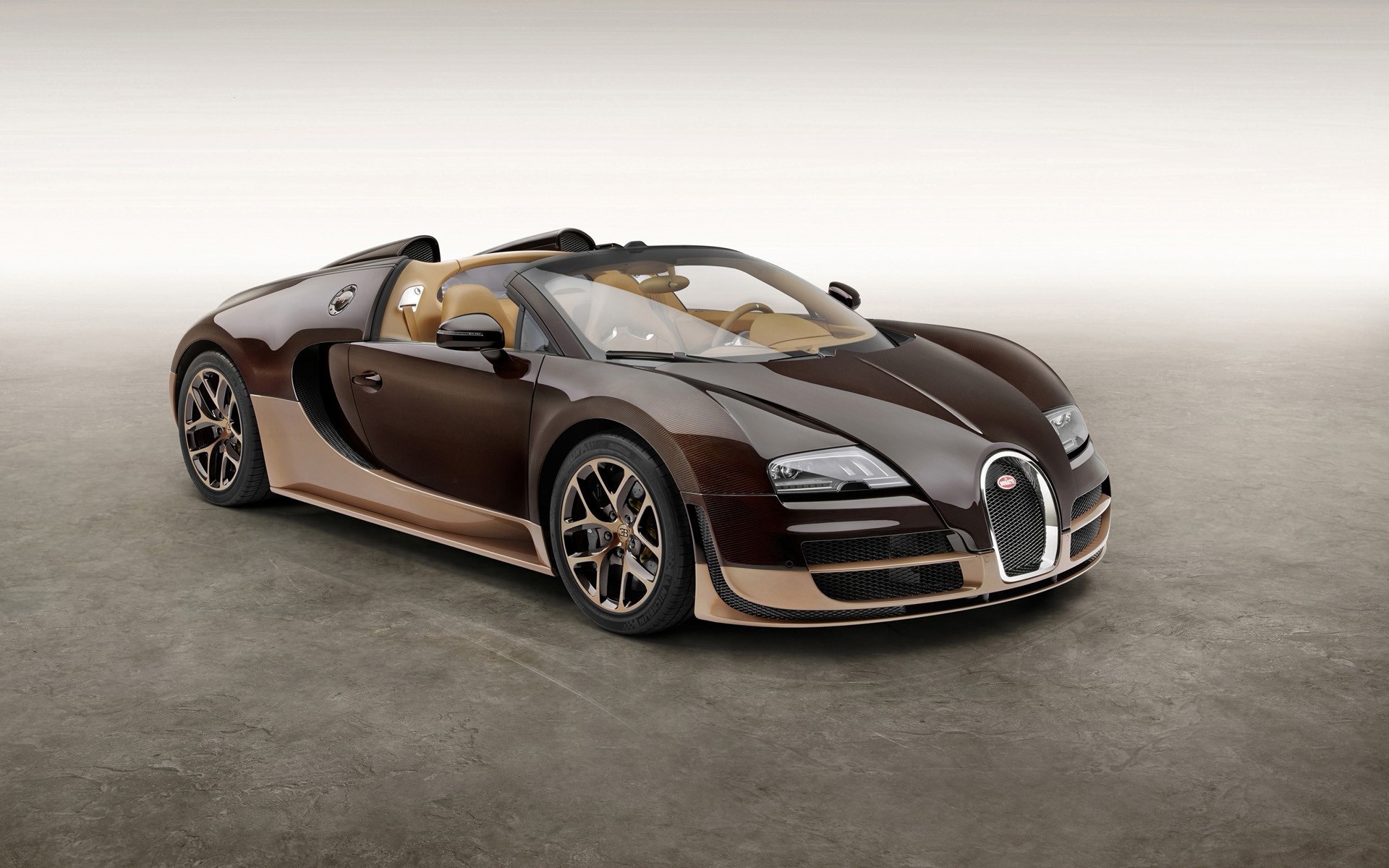 2014 brown bugatti car