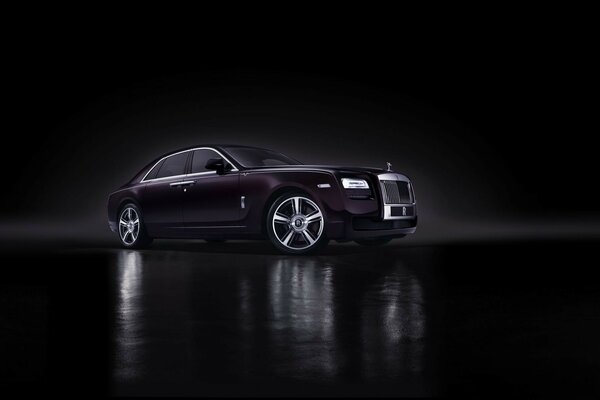 Black Rolls Royce car