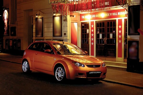 Photo de voiture dans l obscurité