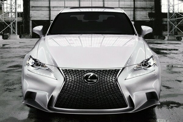 High-speed sports Lexus white