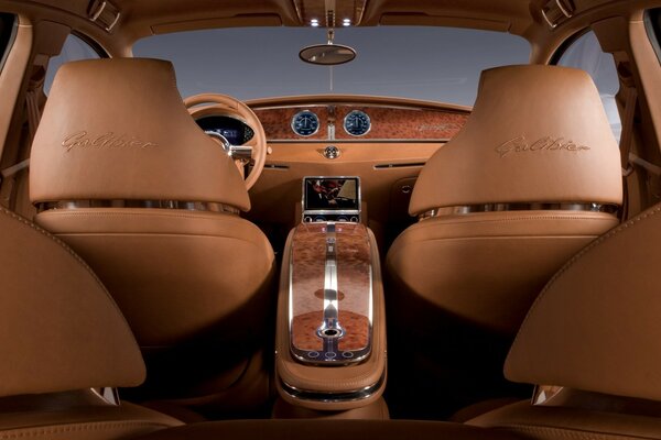 Luxury interior of a luxury car