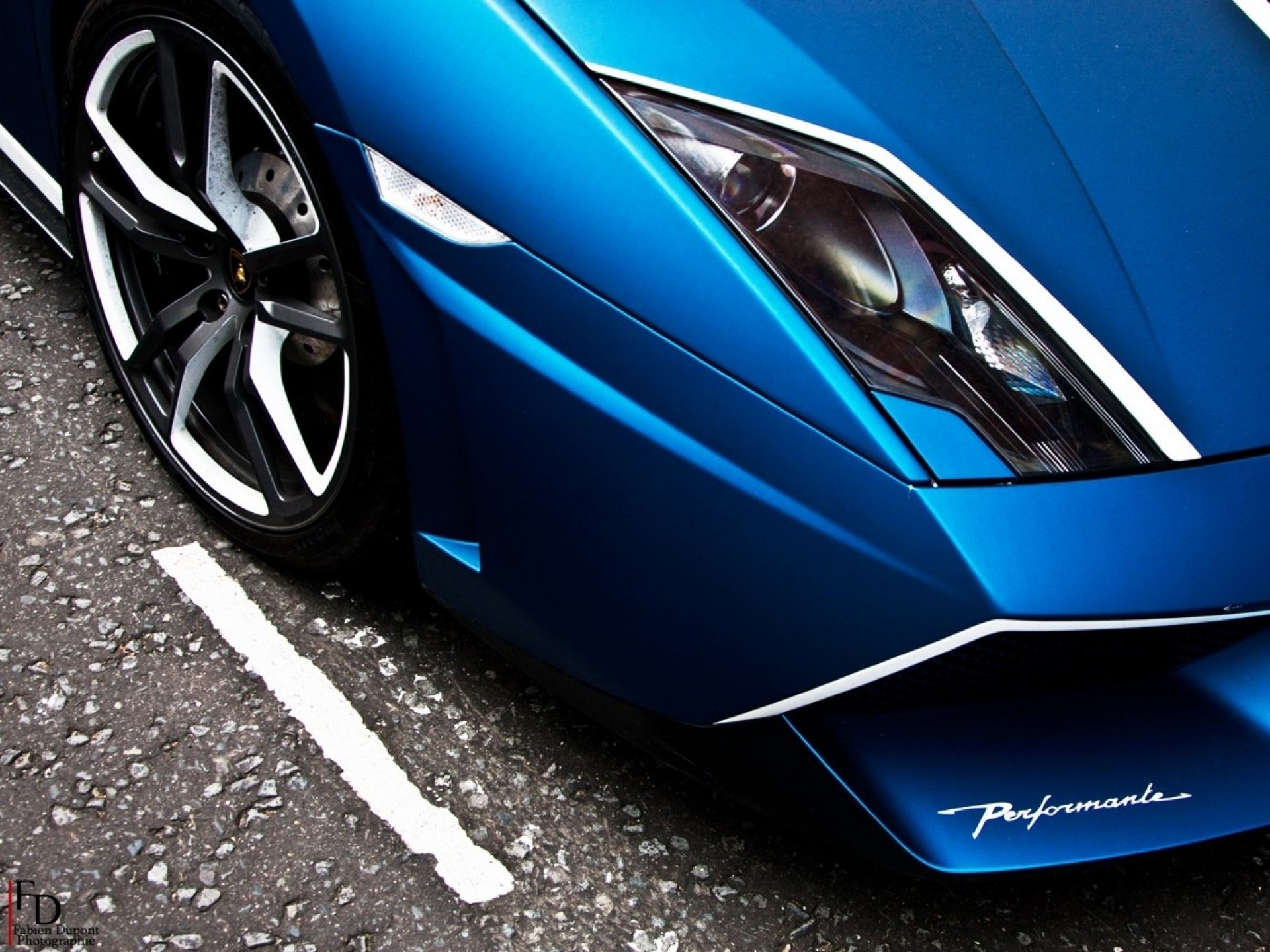 blau gallardo makro lamborghini auto