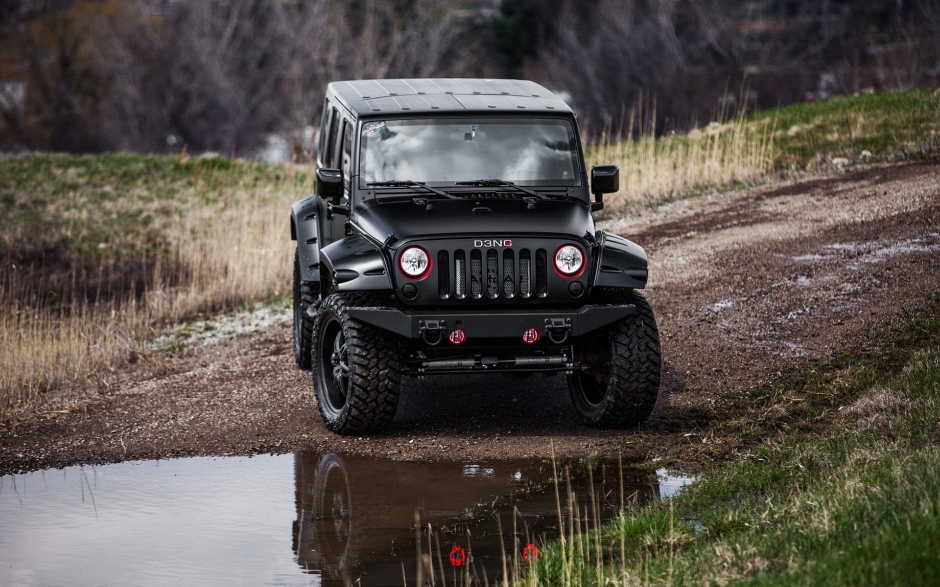 jeep water nature roads dirt