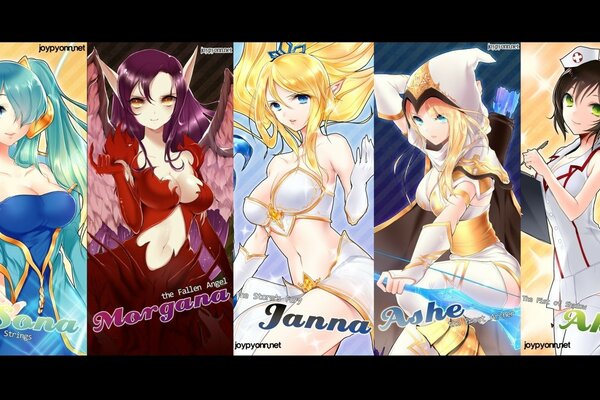 Fantasy characters from the anime series