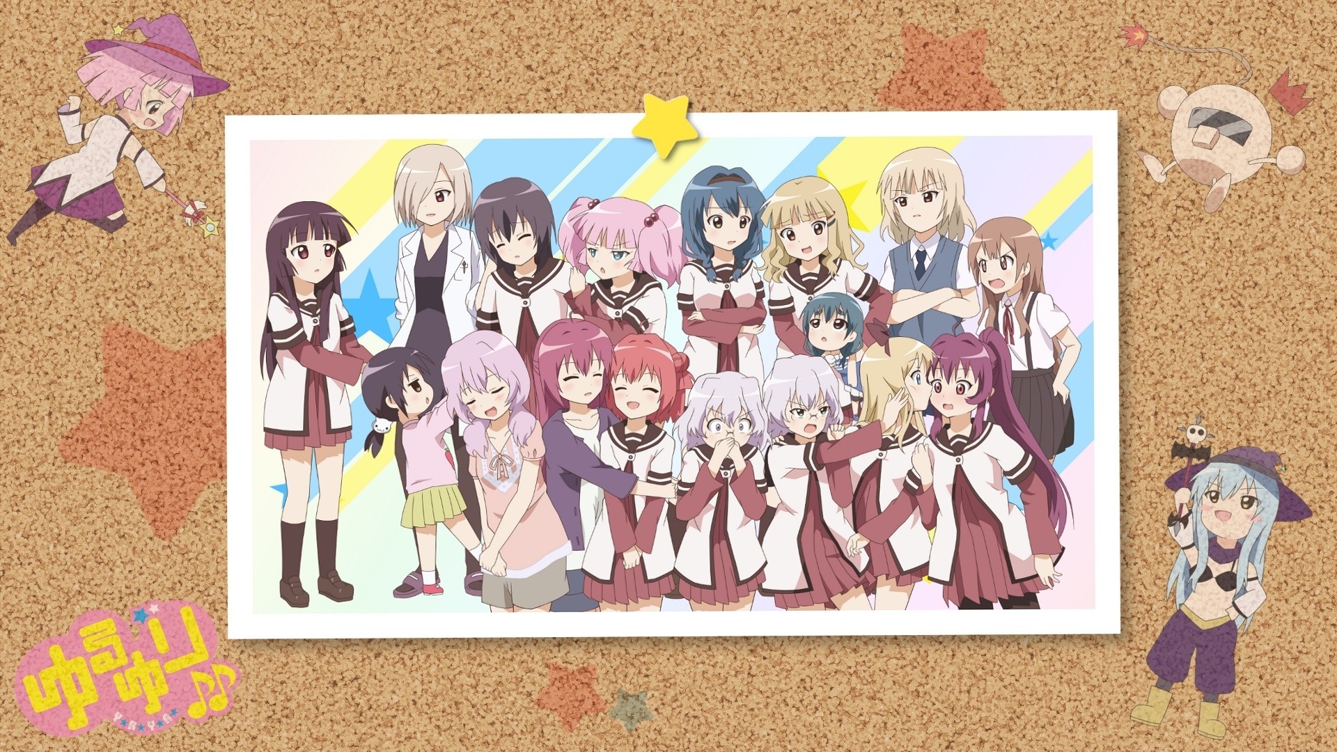 akaza akane oomuro sakurako yoshikawa chinatsu nishigaki nana mari yuru yuri oomuro hanako yoshikawa tomoko toshinou kyouko ikeda kanako oomuro nadeshiko ikeda chitos mirakurun sugiura ayano ganbo funami yu furutani himawari akaza akari furutani kaede