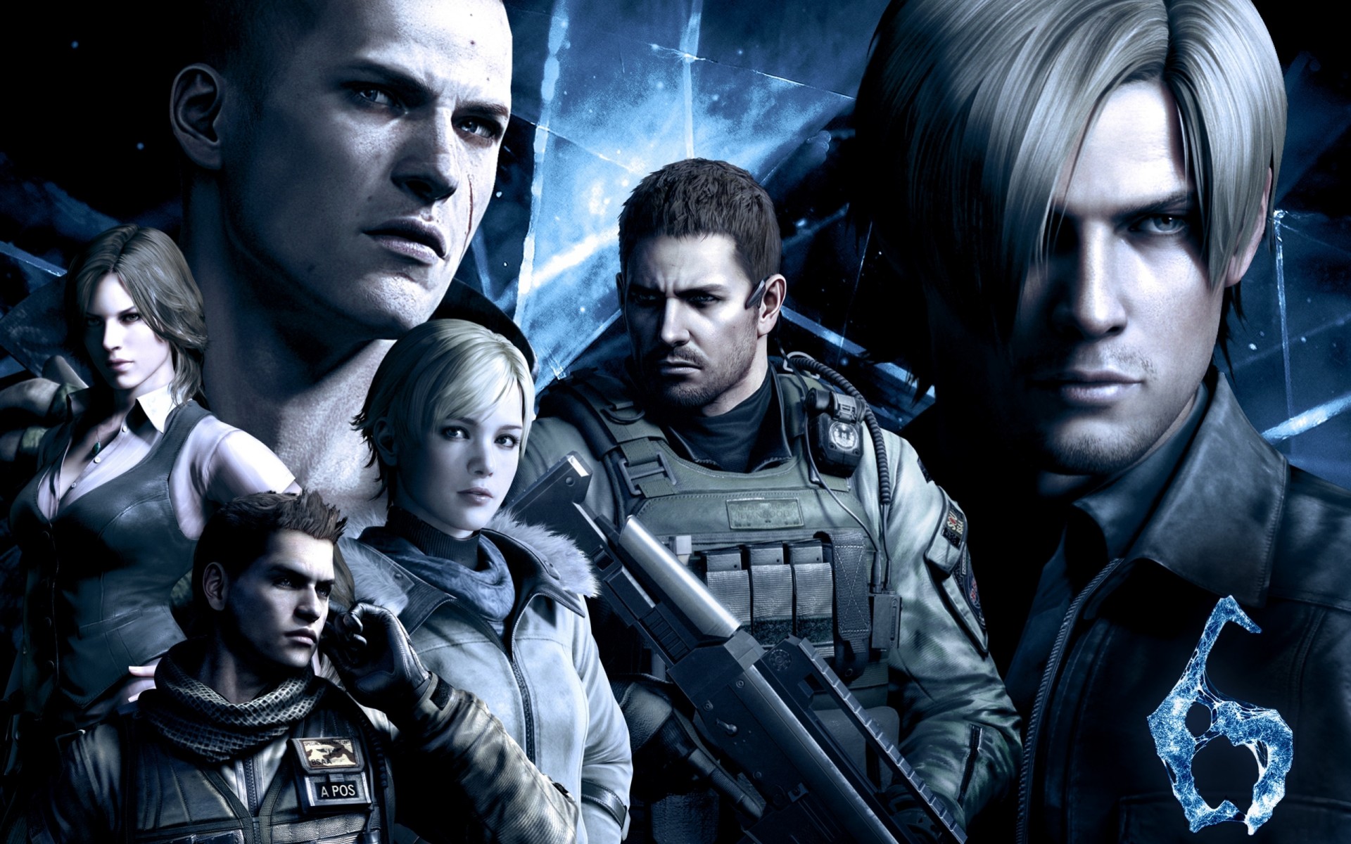 latająca forteca blond włosy broń chris redfield jake mueller