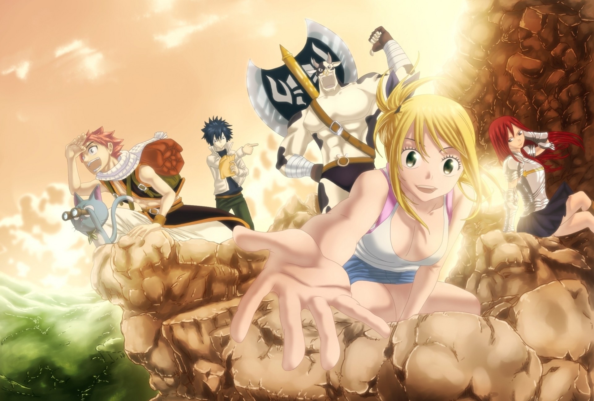 erza алый нацу dragneel люси heartfilia happy fairy tail