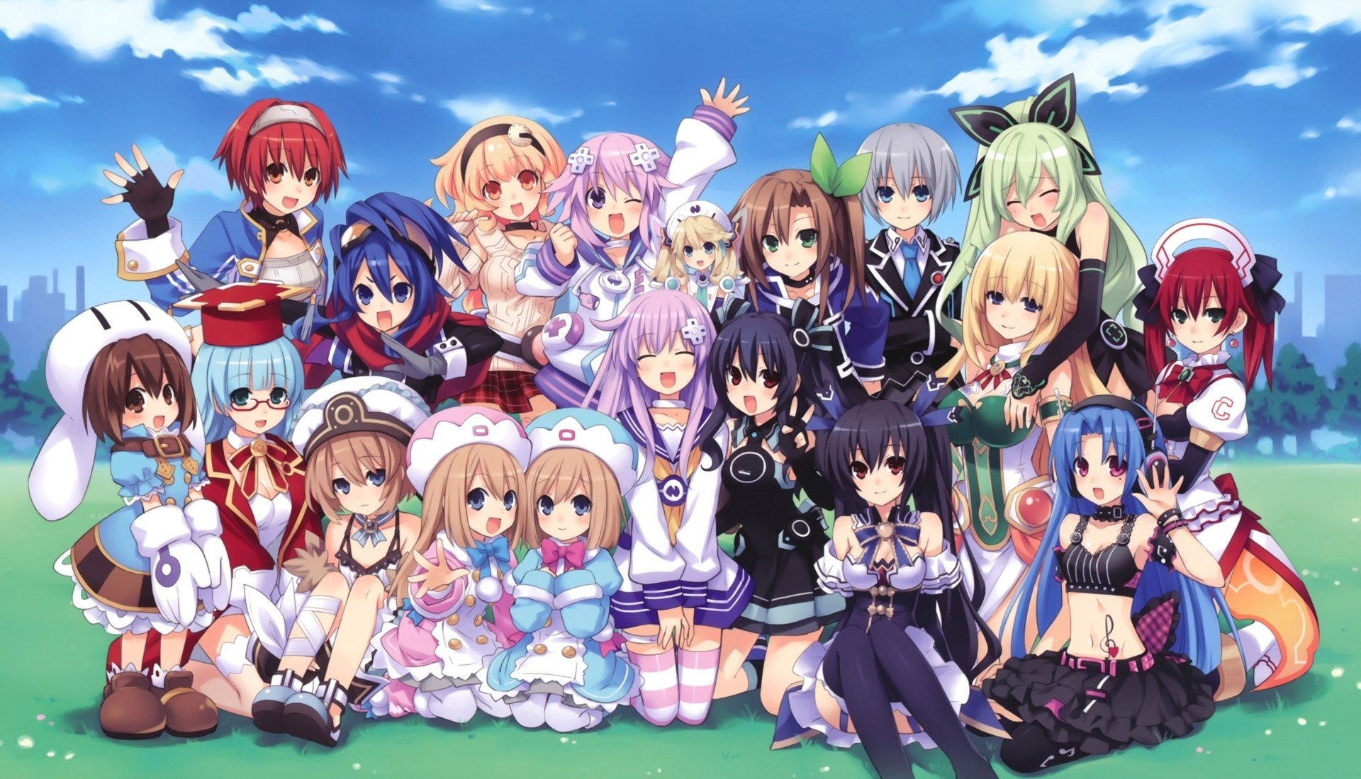 nepgear hakozaki chika neptun jinguuji kei nishizawa mina historia baran jaskinia falcom hyperdimension neptunia mk2 noir yuni hyperdimension neptunia mk2