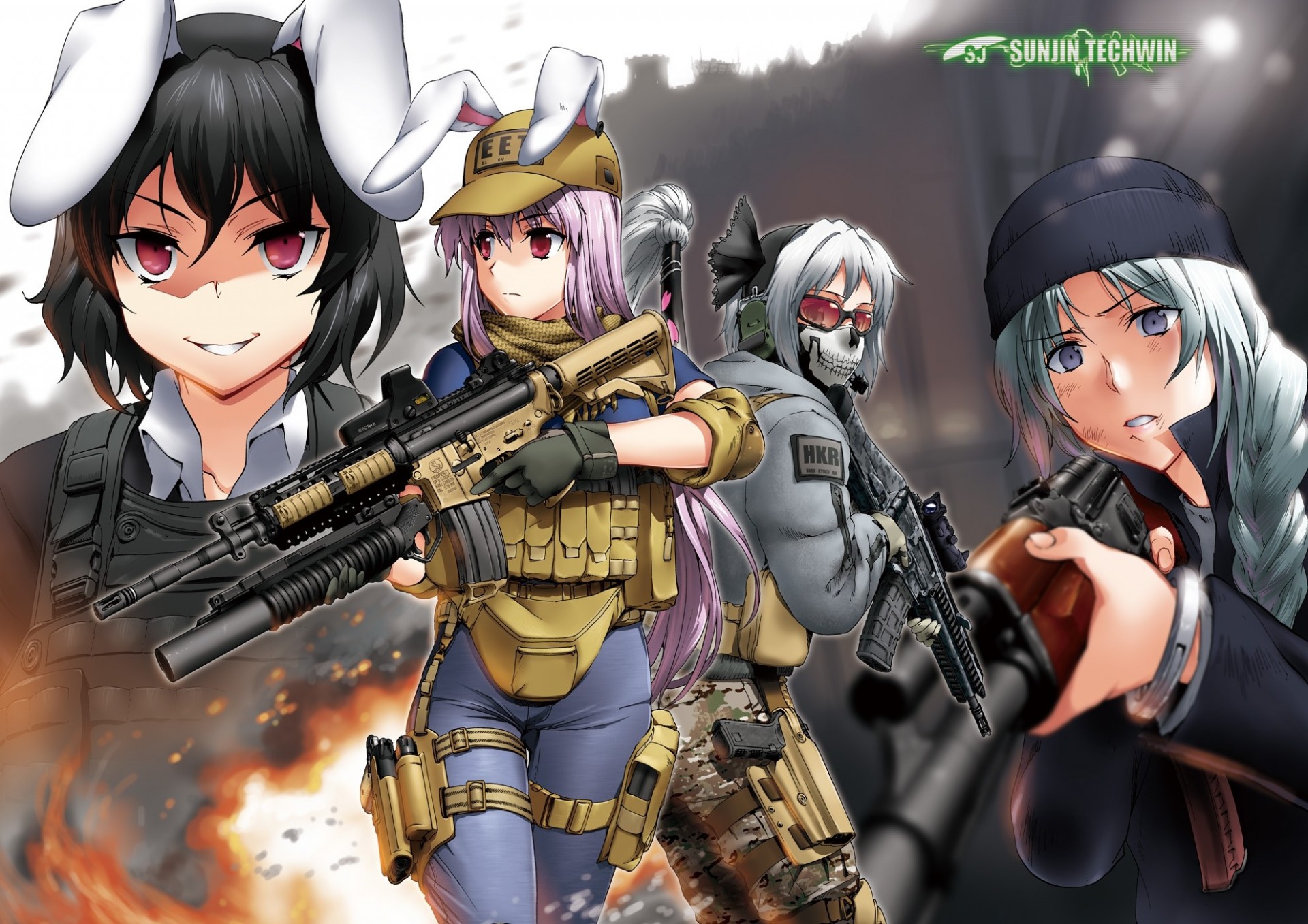 forteresse volante chapeau arme bunnygirl compacu