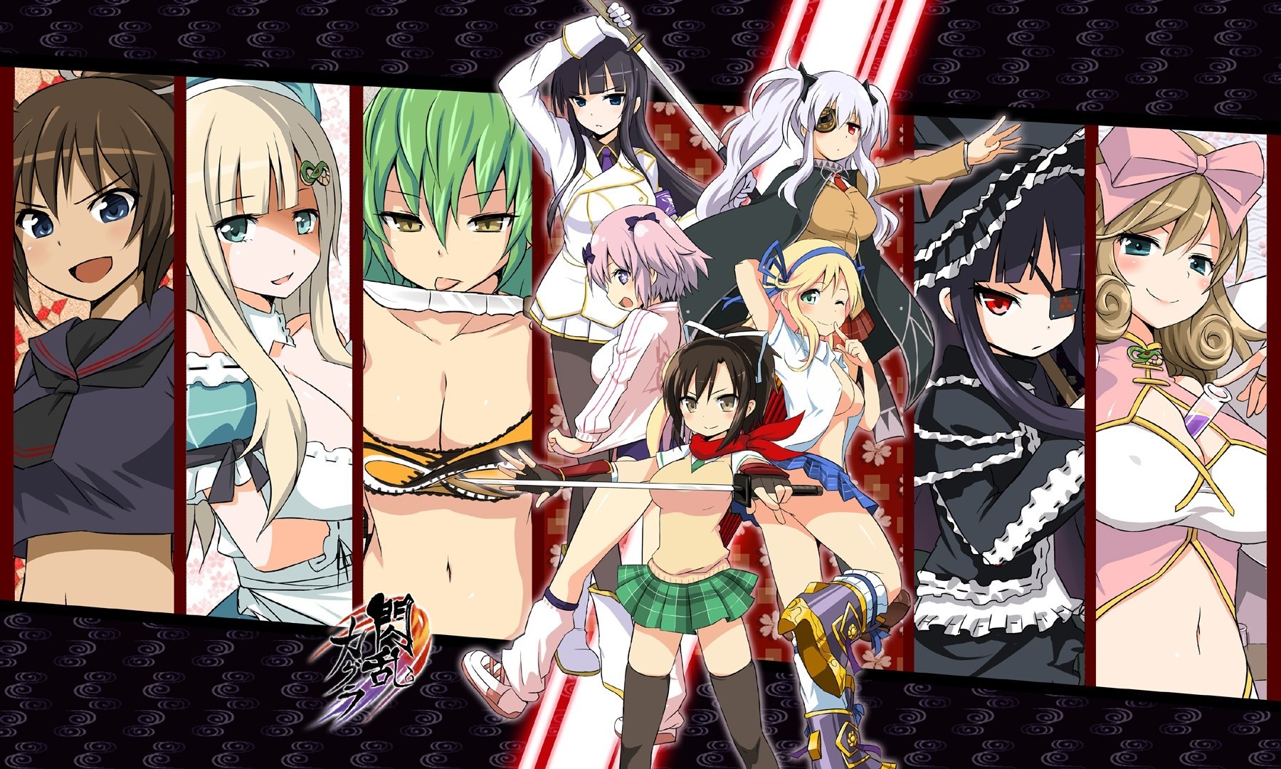 yagyuu senran kagura hibari senran kagura asuka homura ikaruga senran kagura katsuragi