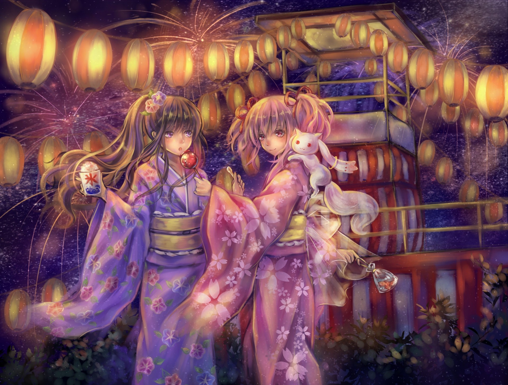 kimono japanese clothes akemi homura kyuubee