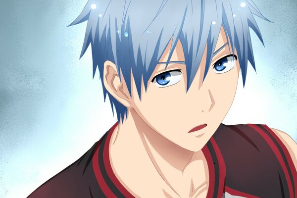 Kuroko tetsuya dai capelli blu