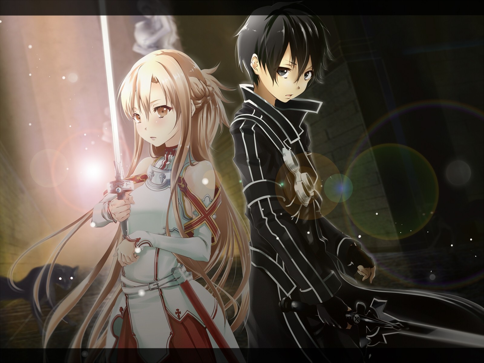 kirigaya kazuto yuki asuna miecz broń