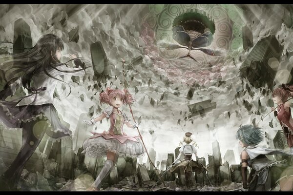 Animp art girl-Magicienne Madoka