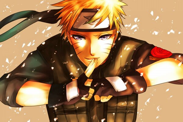 Naruto talentoso dibujo a mano alzada