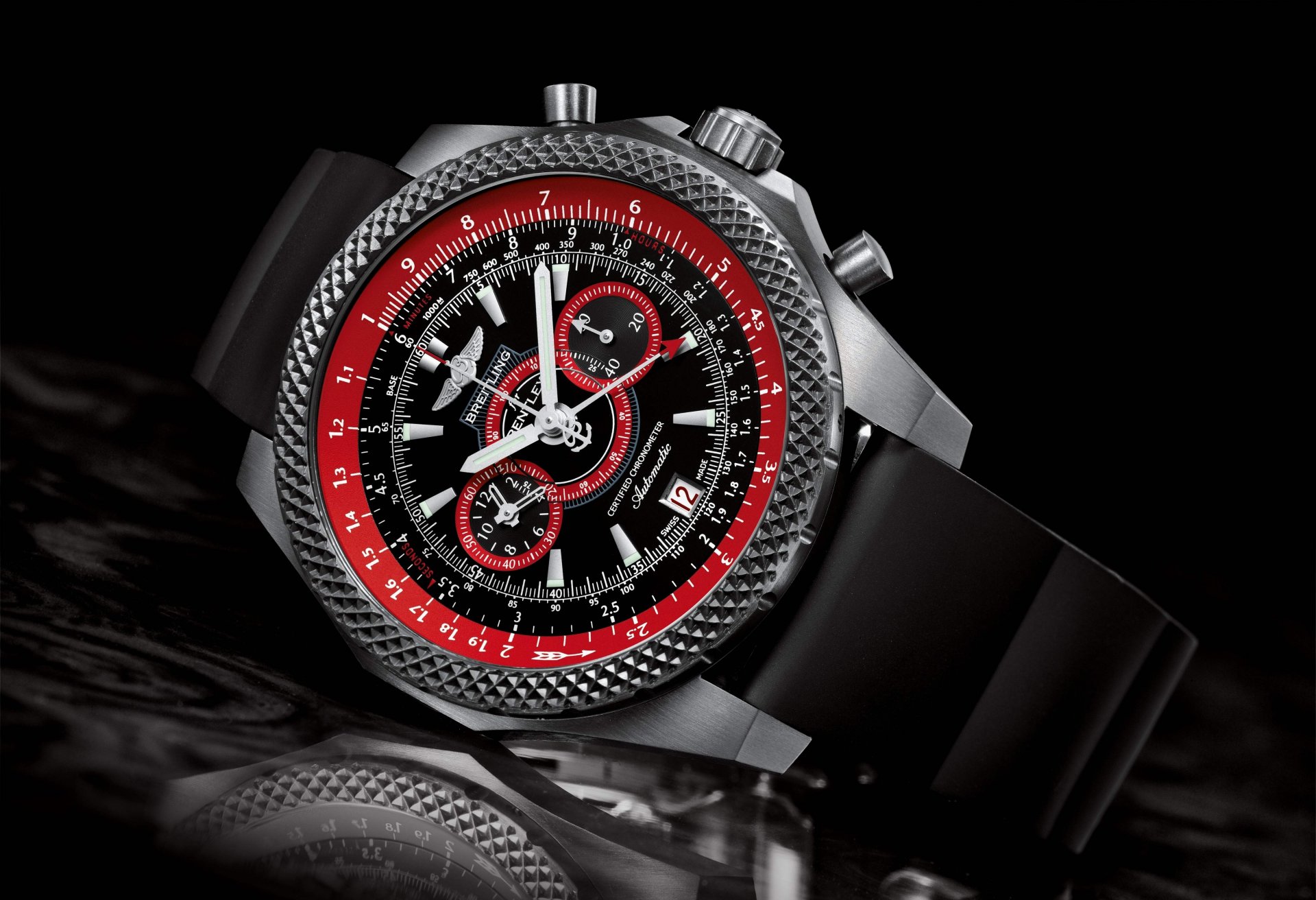 reloj breitling breitling bentley supersport luz del cuerpo cronógrafo