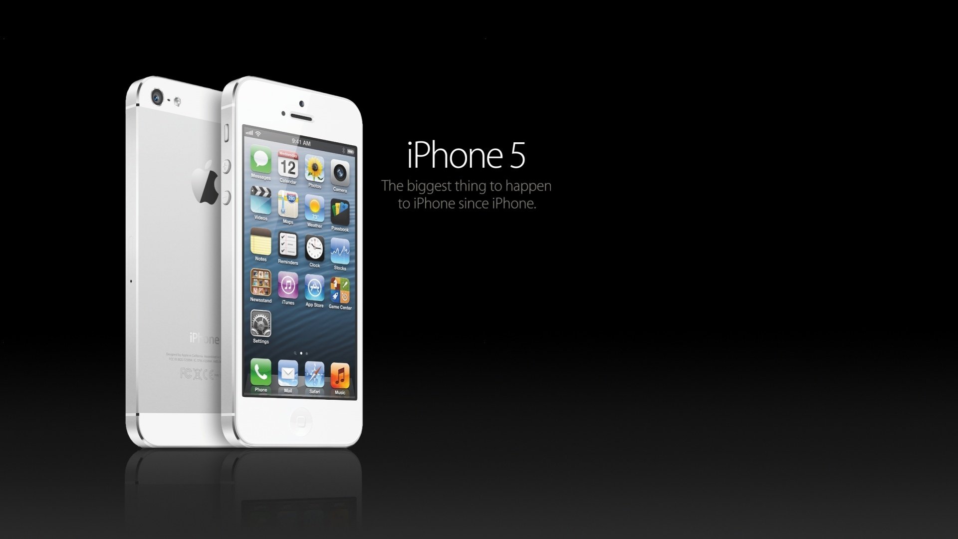 iphone 5 white reflection background