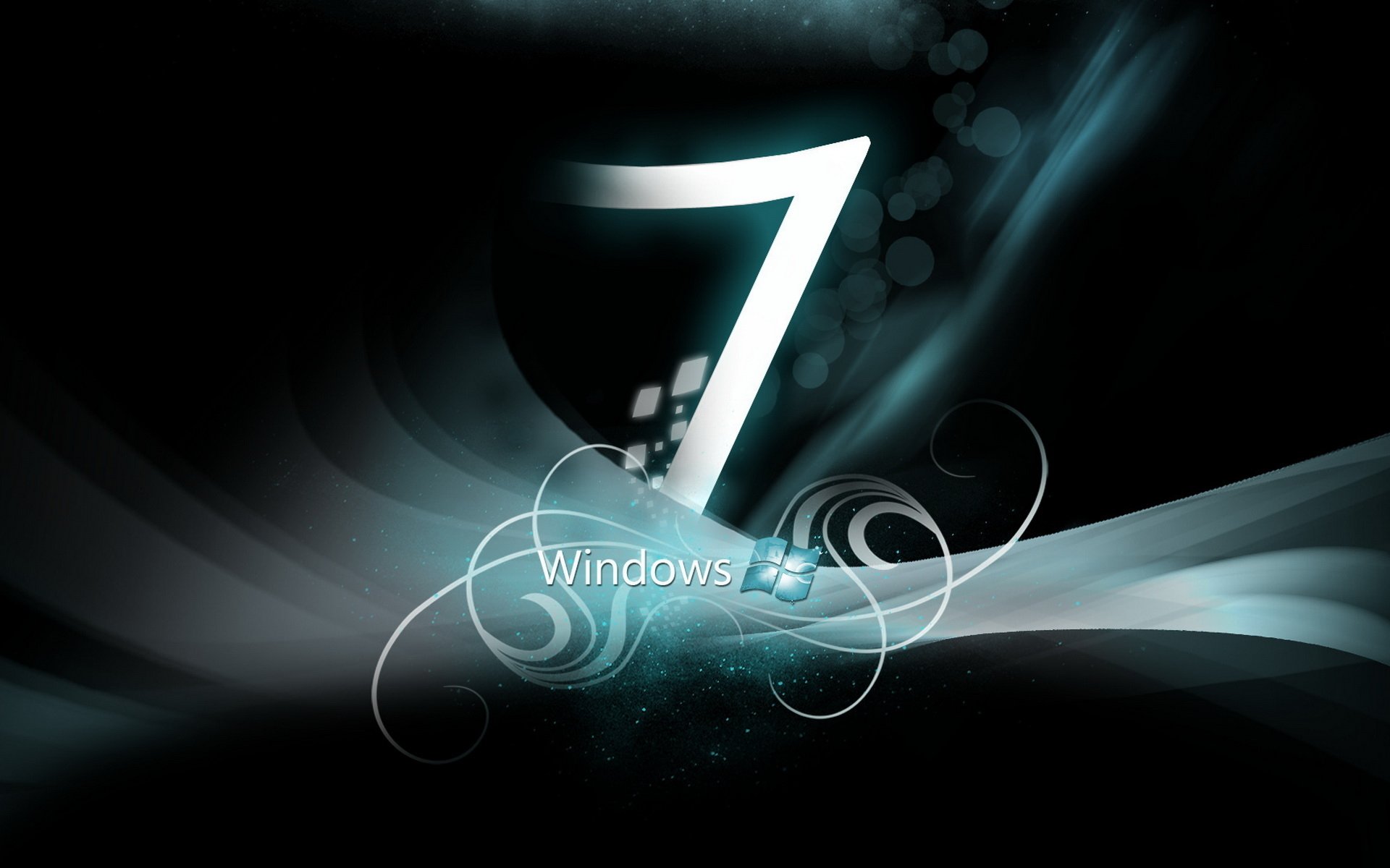 windows 7 nero acciaio turchese