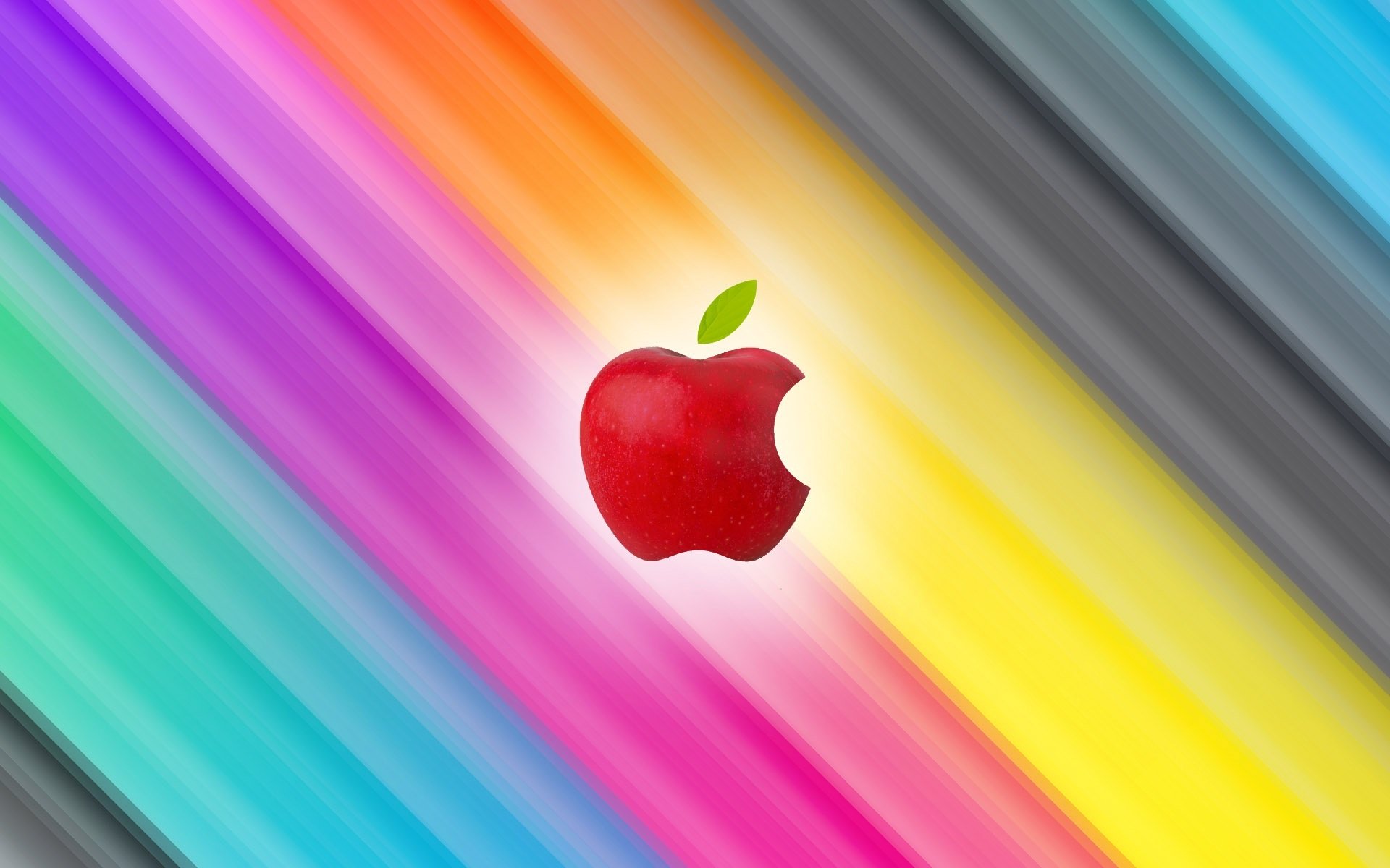 mac apple rainbow