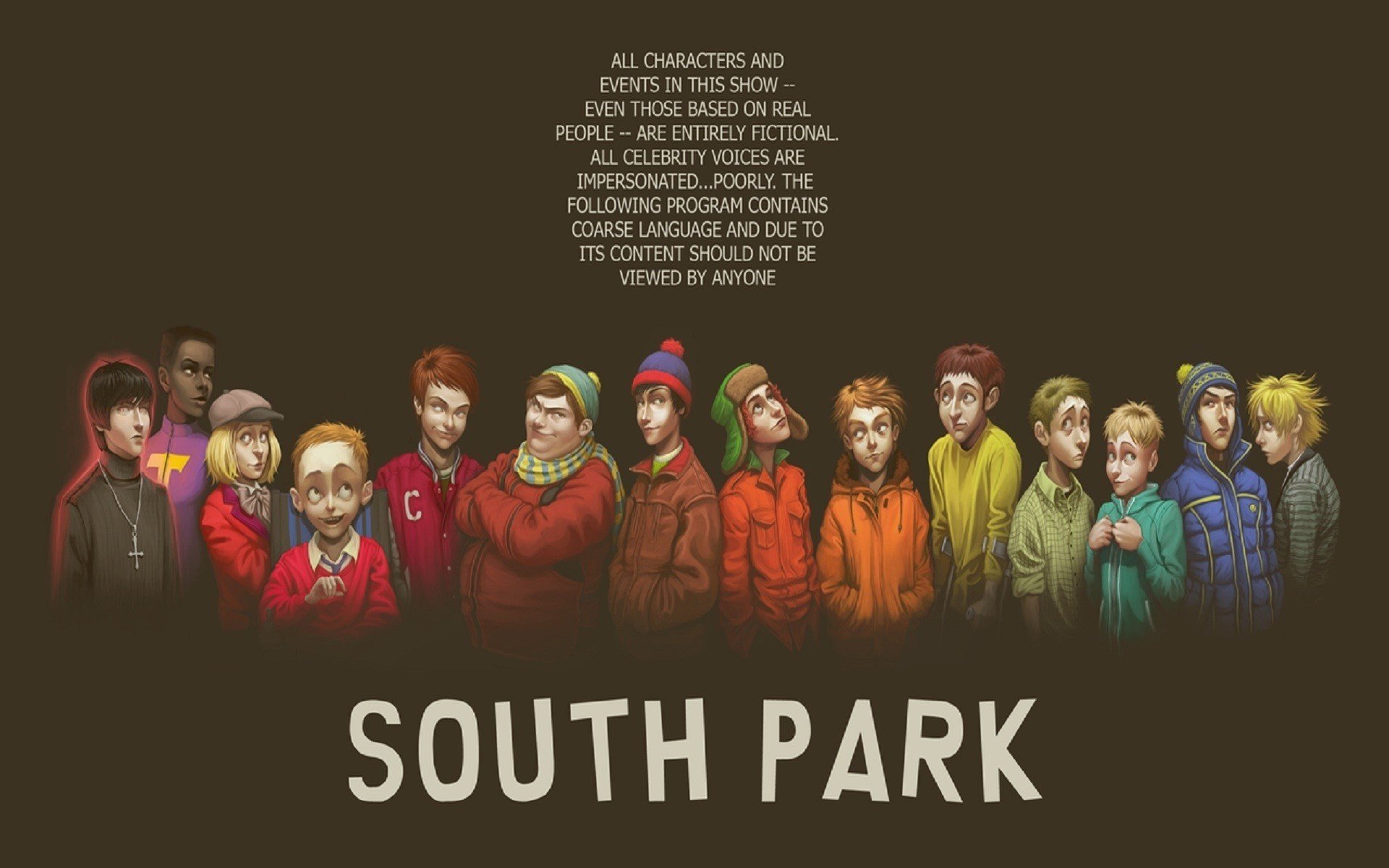 south park dessin équipe