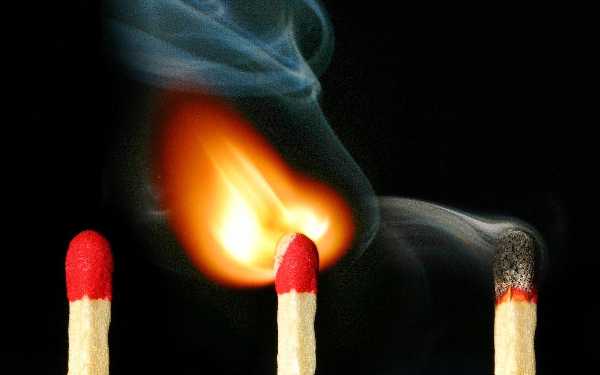 matches fire smoke creative smoke black background flame