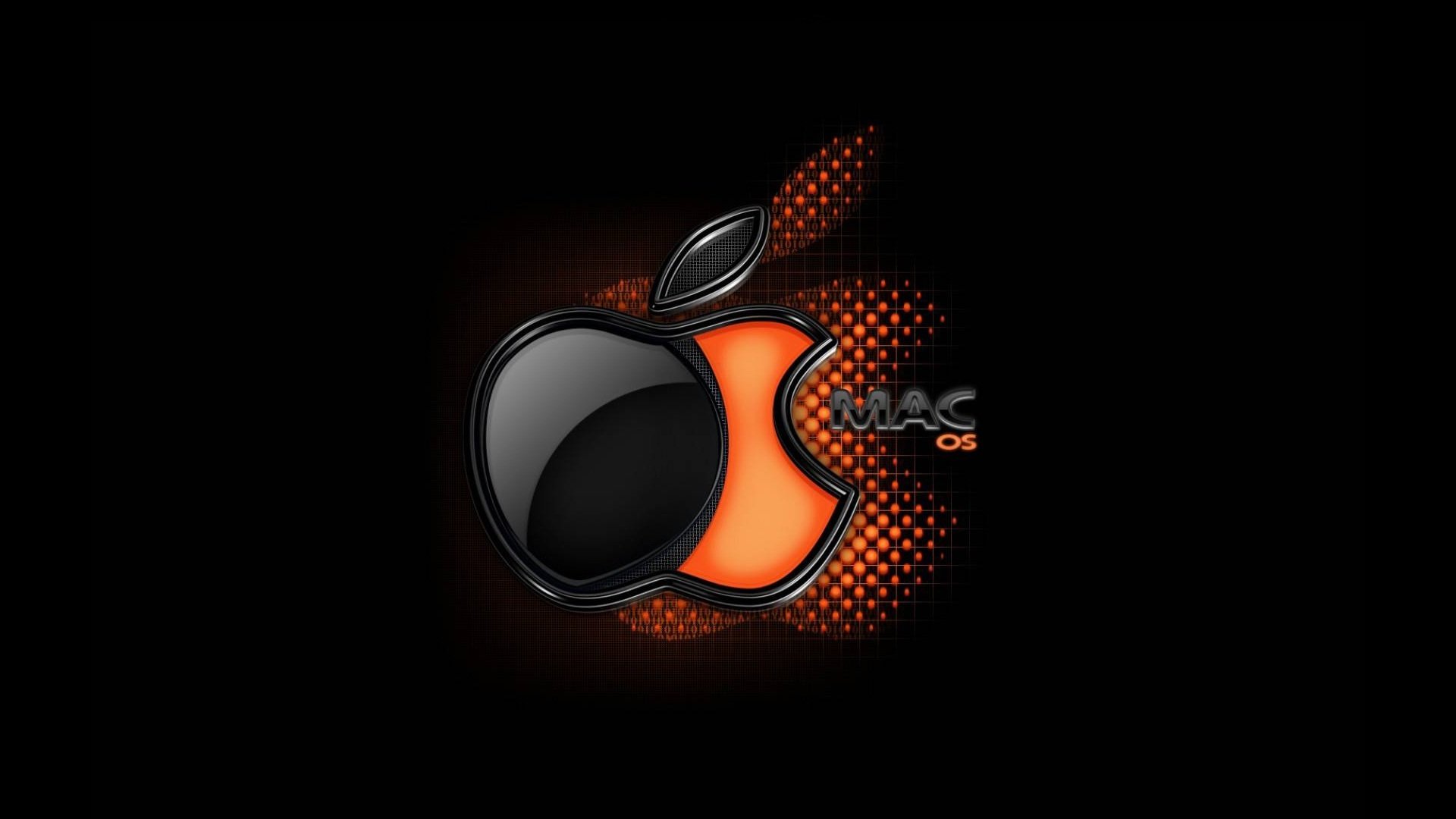 fond logo marque pomme mac os