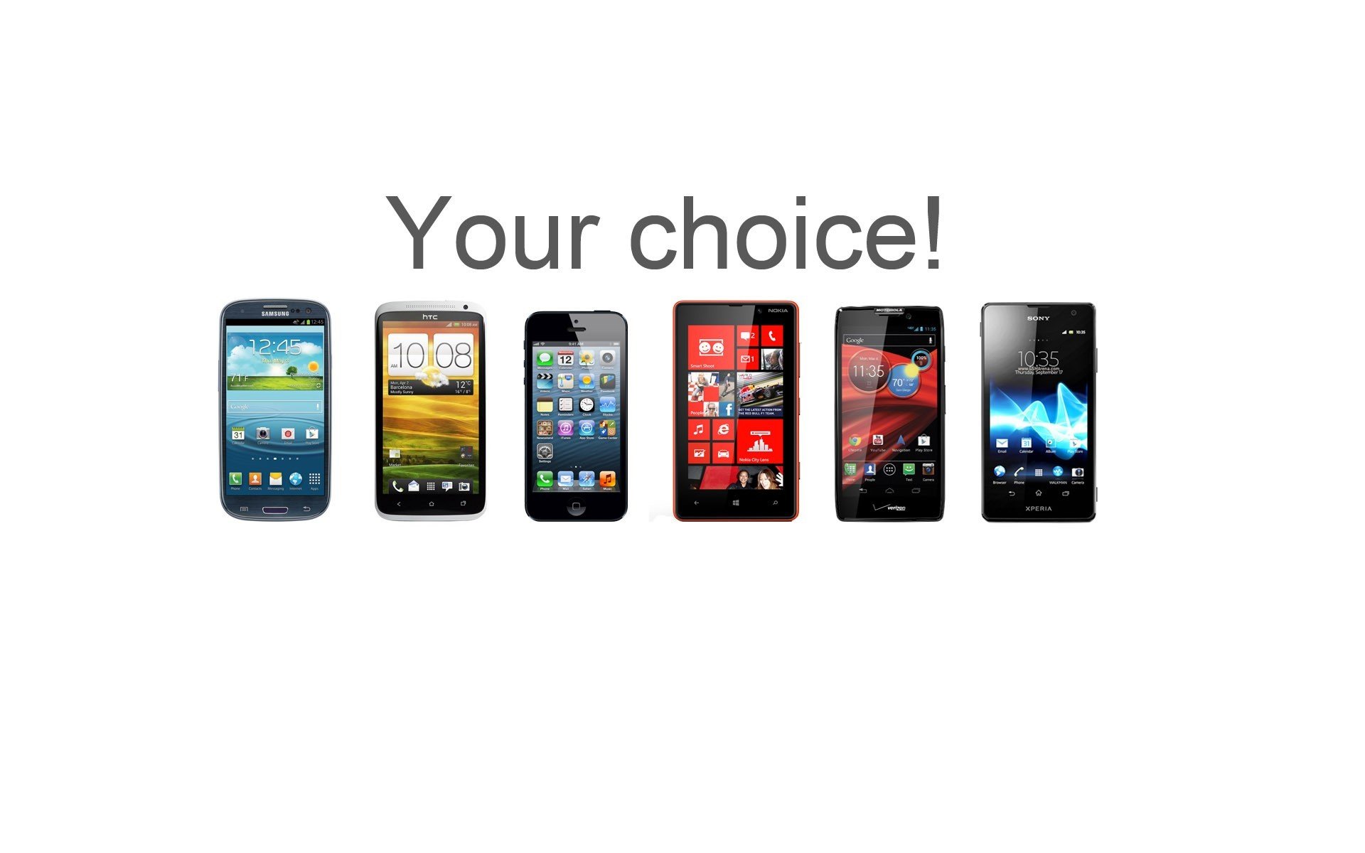 phones htc samsung nokia iphone sony diversity