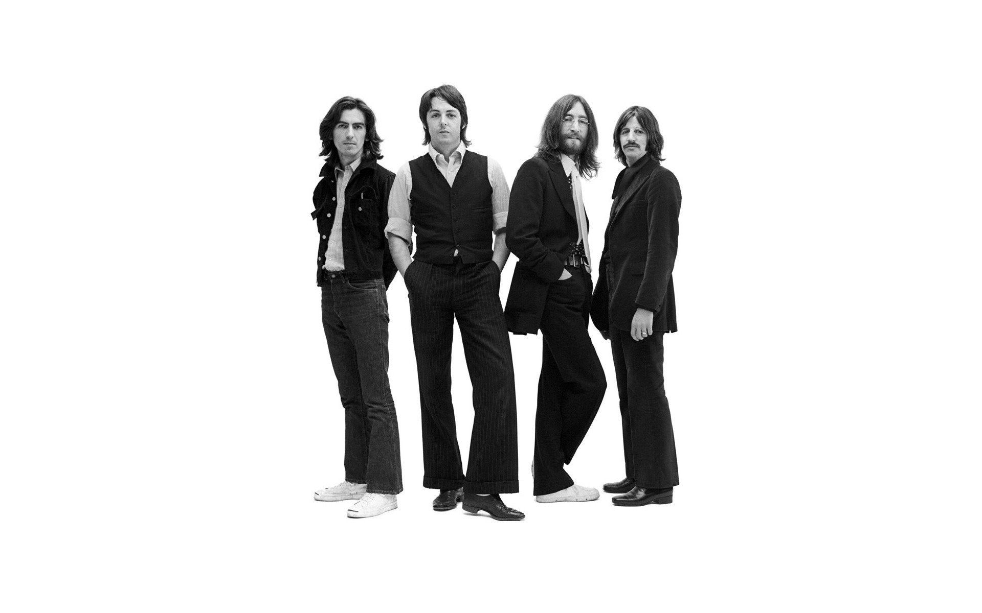 gars en chamois beatles cheveux longs hommes collectif quatuor