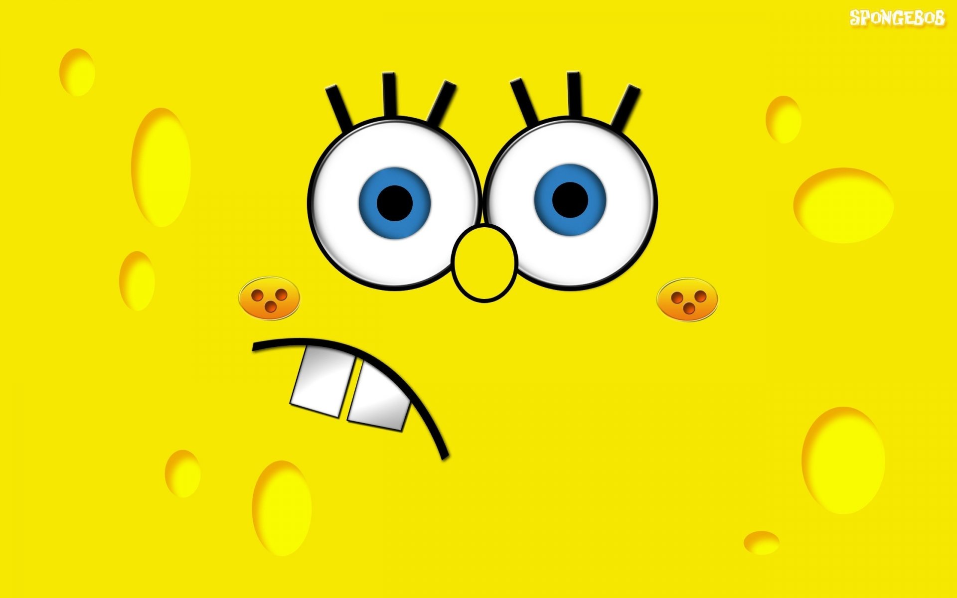 creación amarilla cara entretenida minimalismo dibujos animados dibujos anime dibujos animados ojos bob esponja