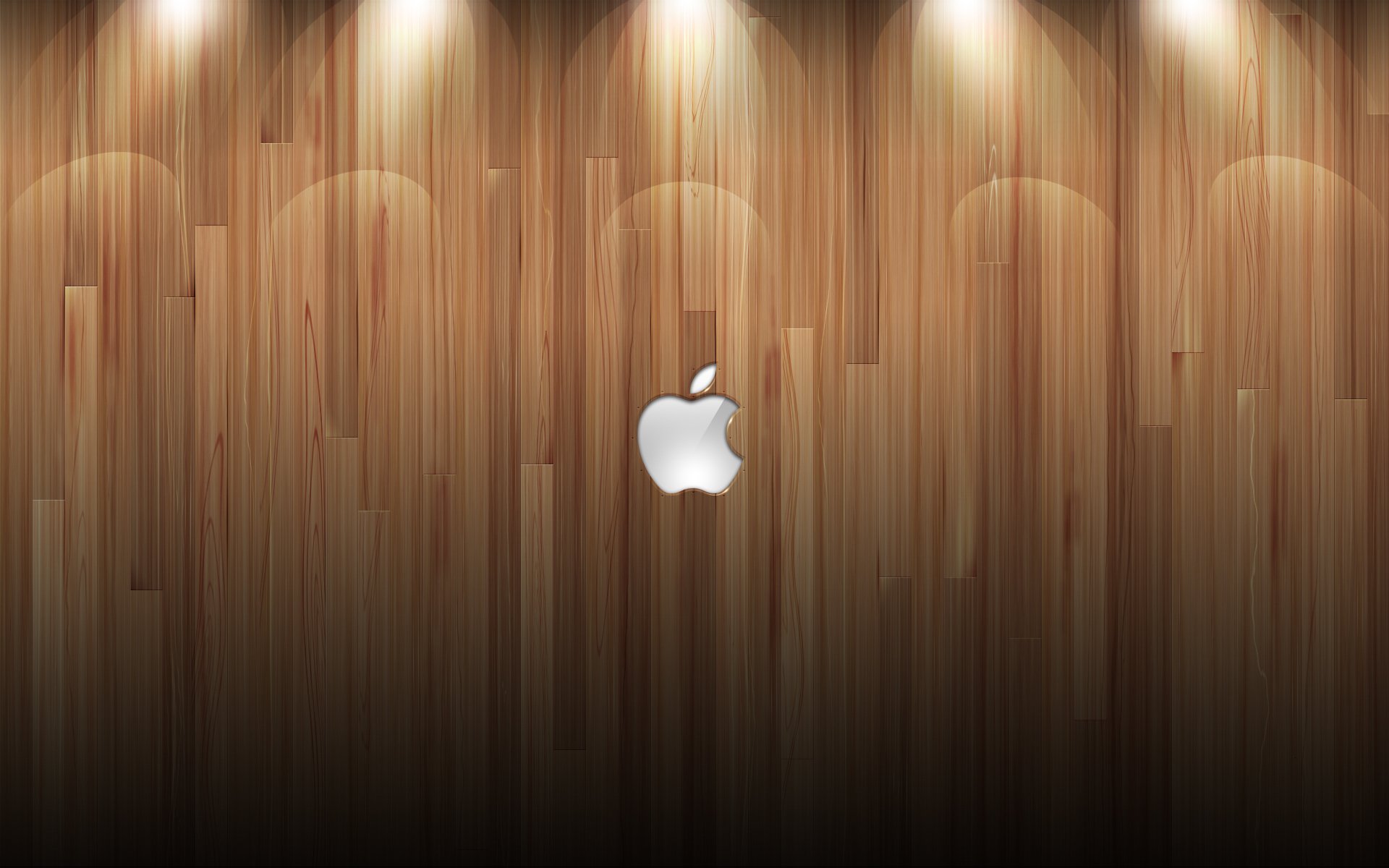 apple mac tree logo wall