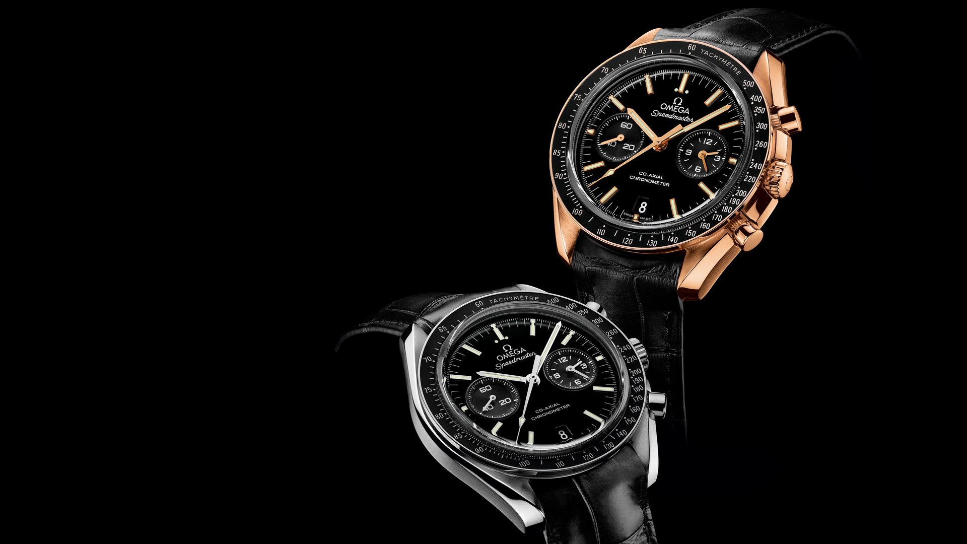 uhr omega moonwatch co-axial chronograph