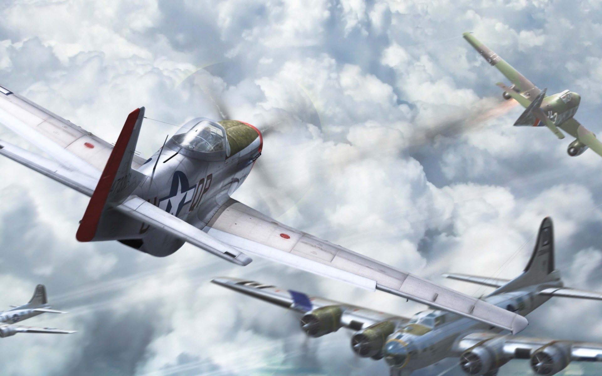 plane fighter dogfight shock