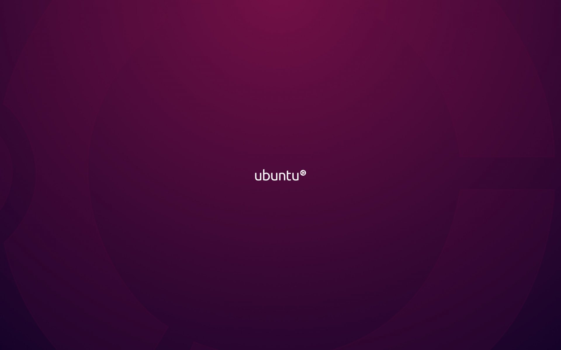 ubuntu linux minimalizm fioletowy