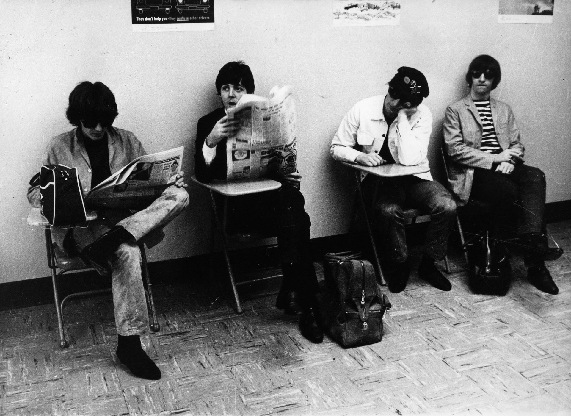 the beatles rock black and white photo men the team quartet