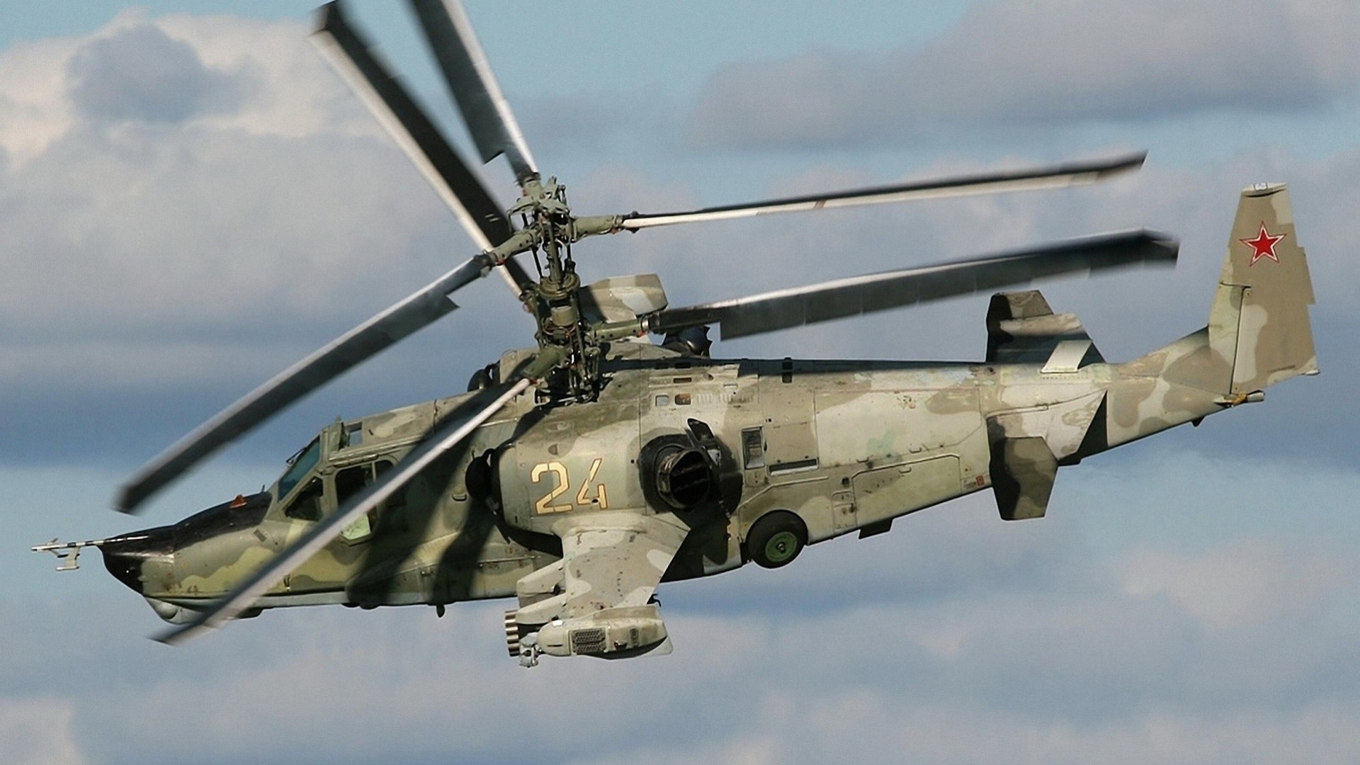 niebo samolot niebieski ka-50 kamov helikopter