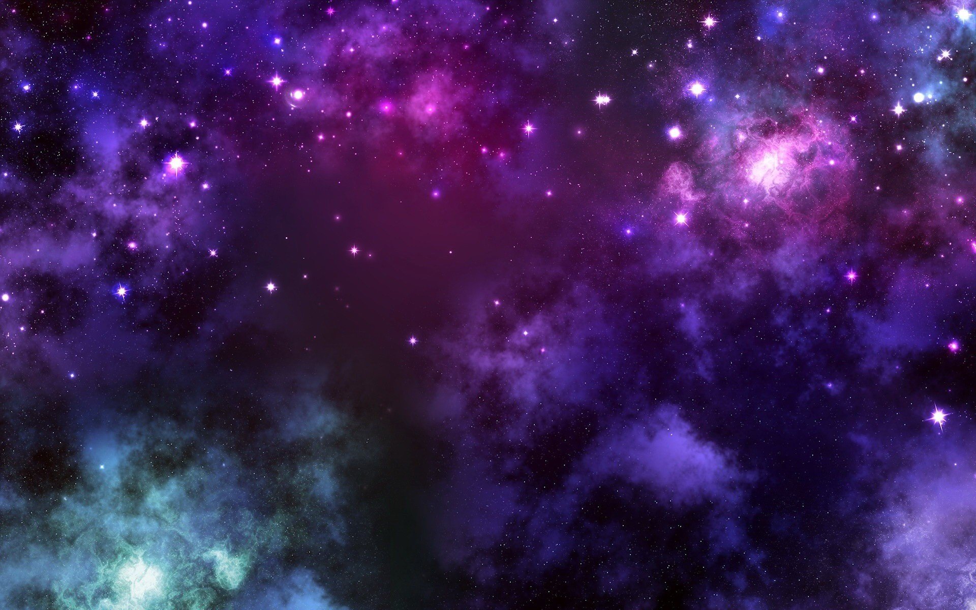 multicolored haze space stars universe galaxy outer space nebula