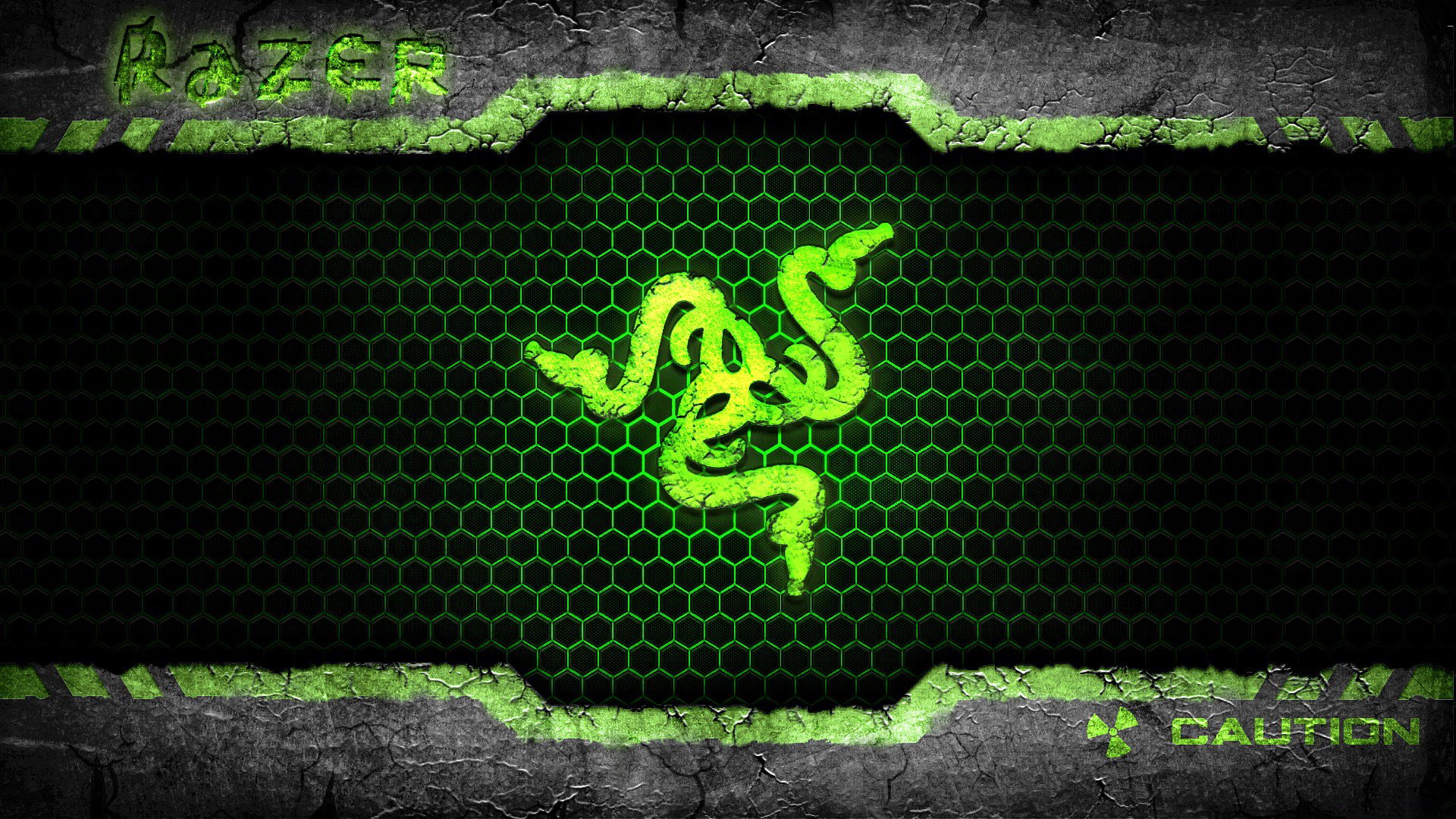 razer marca distintivo serpenti iscrizione