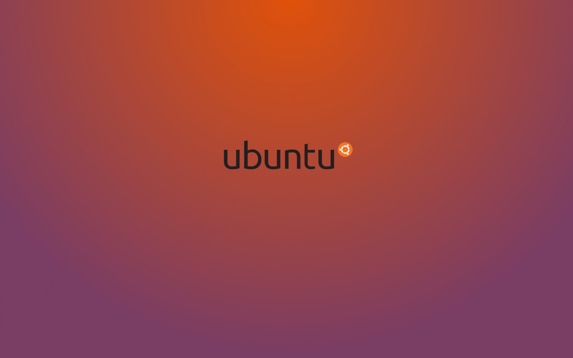 ubuntu linux fond violet minimalisme