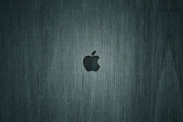 Image minimaliste du logo Apple sous l arbre