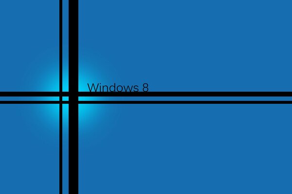 Ventana azul del sistema operativo Windows ocho