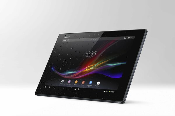 Sony-Tablet in schwarzer Farbe