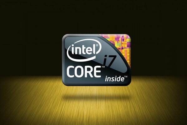 Logotipo del procesador intel core i7