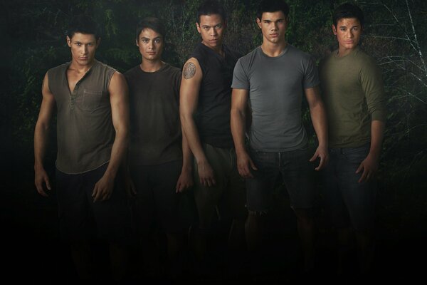 The collective of werewolf guys from the Twilight movie